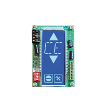 Pantalla LCD Azul de 16 Segmentos Vertical