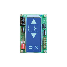 Pantalla LCD Azul de 16 Segmentos Vertical