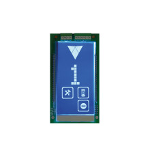 Pantalla LCD de Matriz de Puntos Azul Vertical