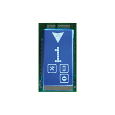 Pantalla LCD de Matriz de Puntos Azul Vertical