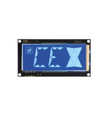 Pantalla LCD Azul de 16 Segmentos Horizontal