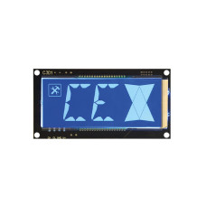 Pantalla LCD Azul de 16 Segmentos Horizontal